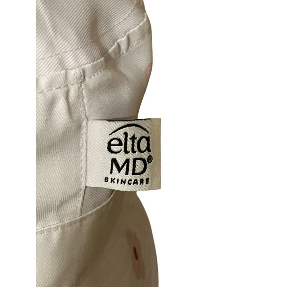Elta MD Skincare Bucket Hat White Pink Red Floral Print Sun Hat Used - Picture 5 of 9